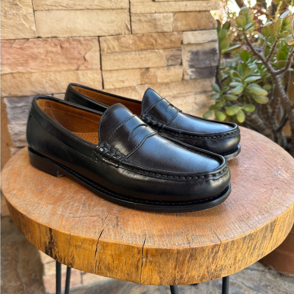 Brooks Brothers Black Leather Penny Loafers